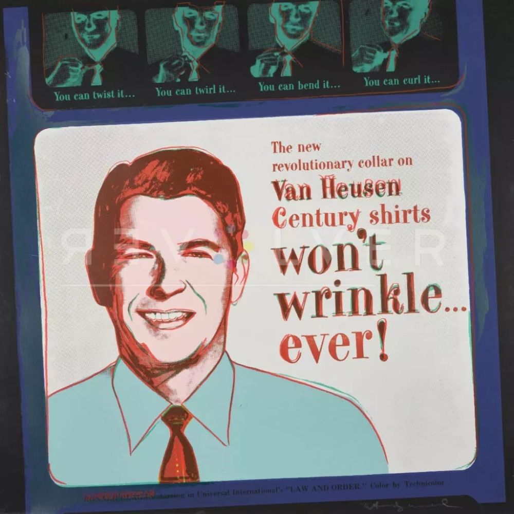 シルクスクリーン Warhol - Van Heusen (Ronald Regan)