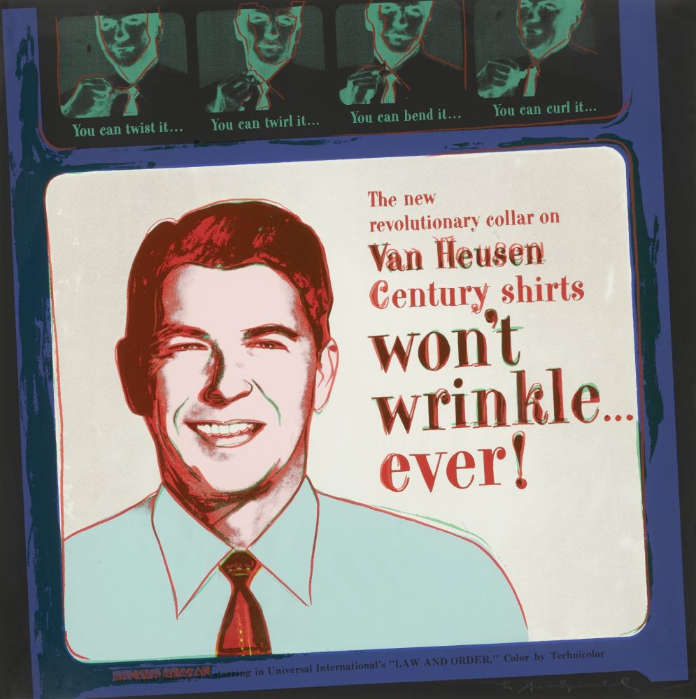 シルクスクリーン Warhol - Van Heusen (Ronald Regan)