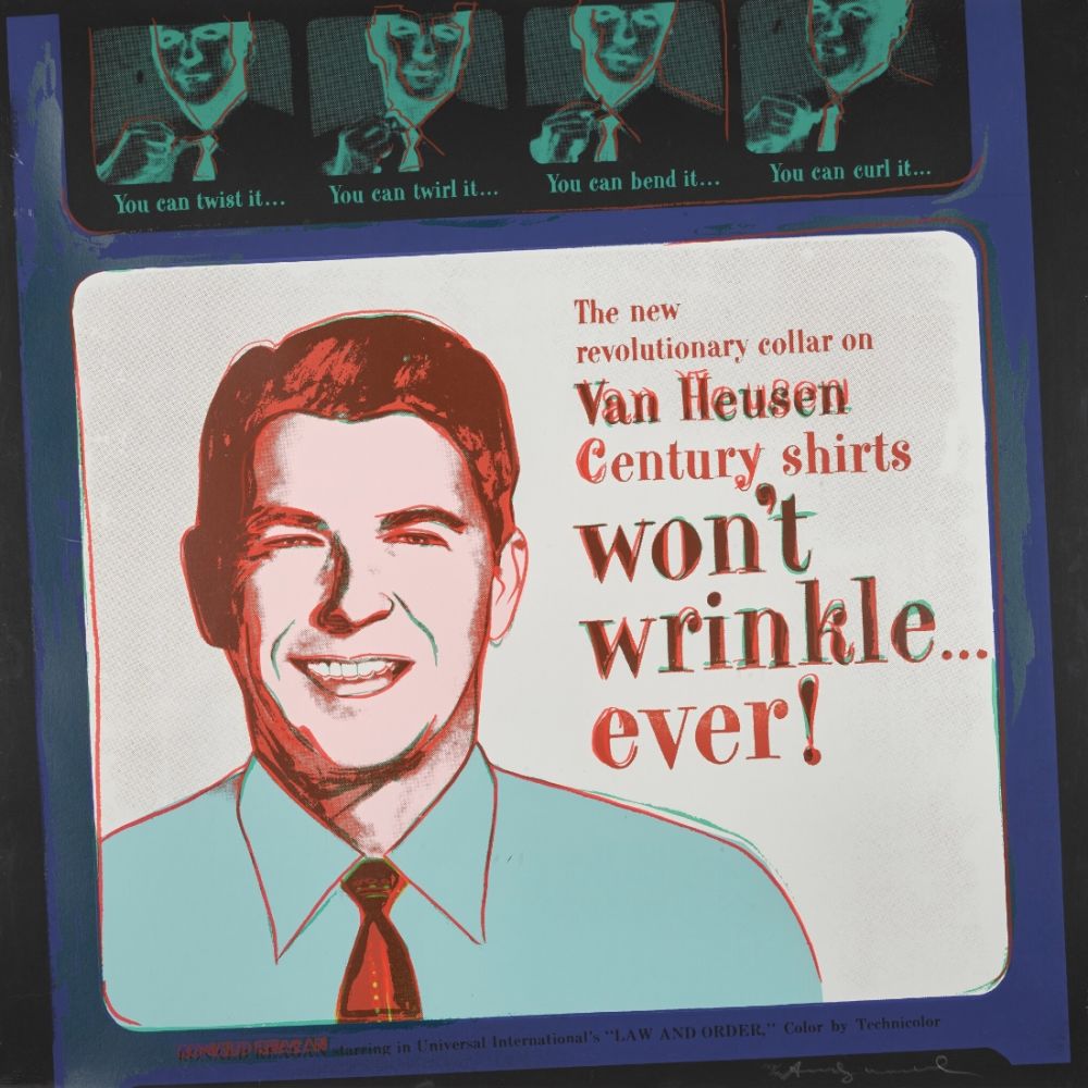 シルクスクリーン Warhol - Van Heusen (Ronald Regan) (FS II.356)