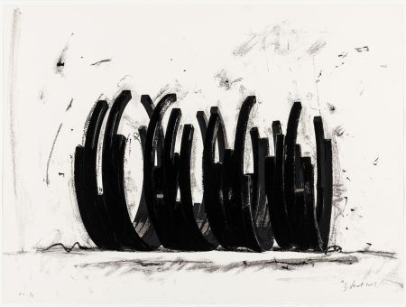 シルクスクリーン Venet - Variations on the Arc 03