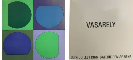 挿絵入り本 Vasarely - Vasarely Juin Juillet 1966 - Galerie Denise René