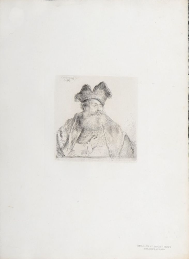 技術的なありません Rembrandt - Veillard au bonnet fendu