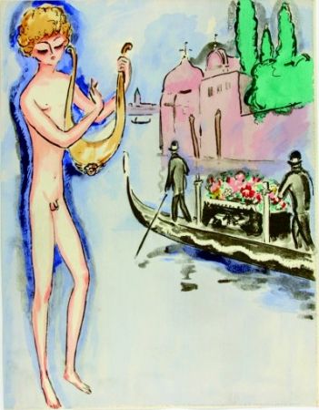 ステンシル Van Dongen - Venise- Boy with harp