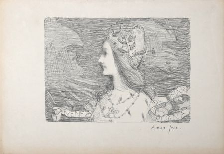 リトグラフ Aman-Jean - Venise, 1892