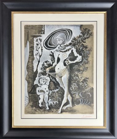 リトグラフ Picasso - Venus et l’Amour voleur de miel