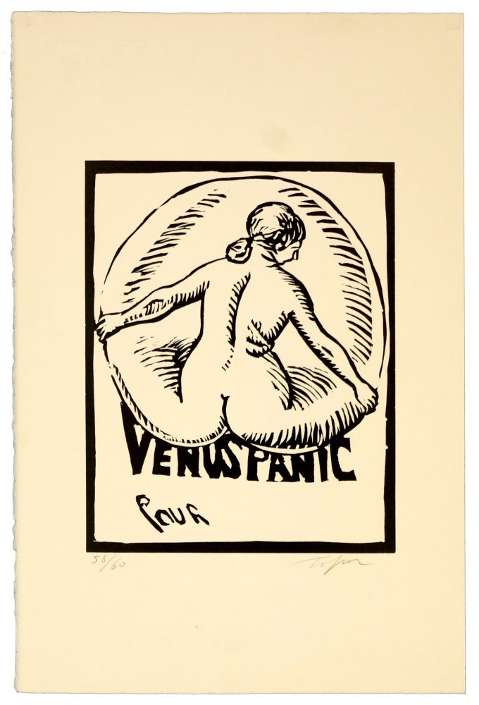 リノリウム彫版 Topor - Venus Panic
