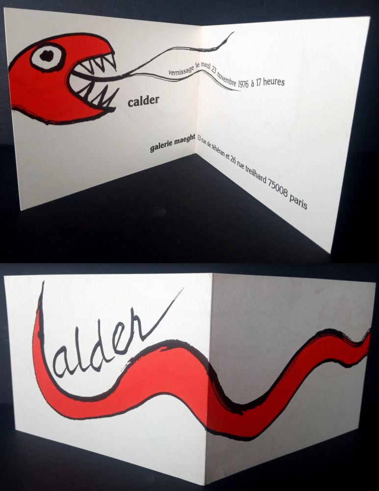 リトグラフ Calder - Vernissage Galerie Maeght Paris