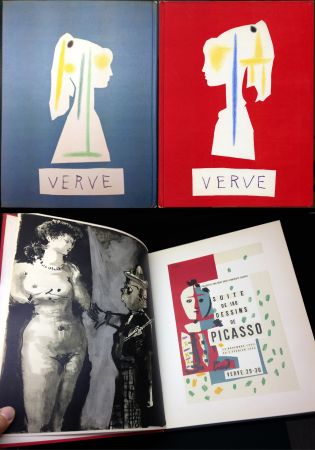 挿絵入り本 Picasso - VERVE N° 29-30. Vallauris, suite de 180 dessins de Picasso (The Human Comedy. 1954)