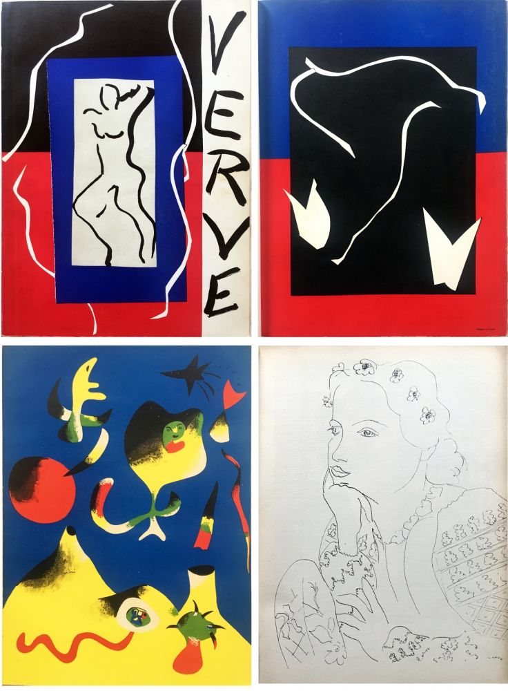 挿絵入り本 Matisse - VERVE Vol. I n° 1. (couverture de Matisse). 
