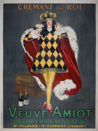 掲示 Cappiello - Veuve Amiot / Crémant du Roi.