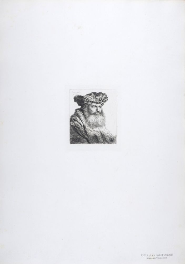 輪転グラビア印刷 Rembrandt - Vieillard a barbe carrée