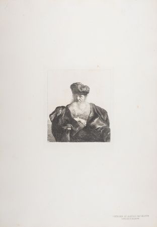 輪転グラビア印刷 Rembrandt - Vieillard au manteau de velours