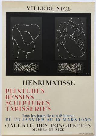 リトグラフ Matisse - Ville de Nice - Galerie des Ponchettes