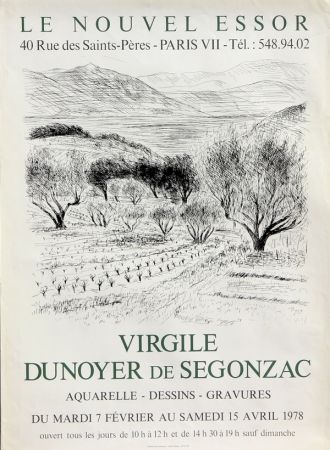 リトグラフ Dunoyer De Segonzac - Virgile