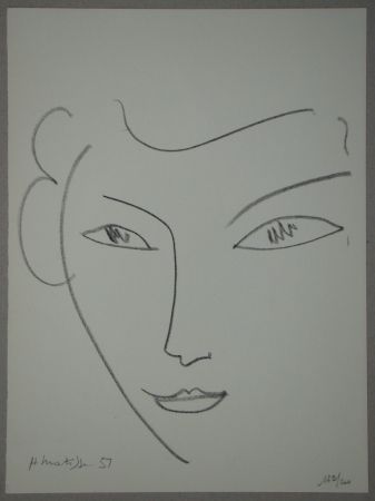 リトグラフ Matisse - Visage