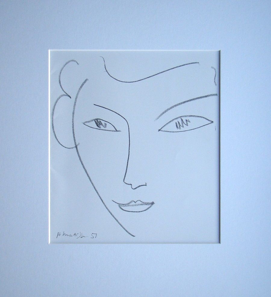 リトグラフ Matisse - Visage, 1951