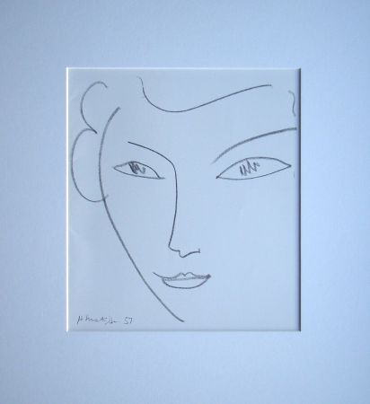 リトグラフ Matisse - Visage, 1951