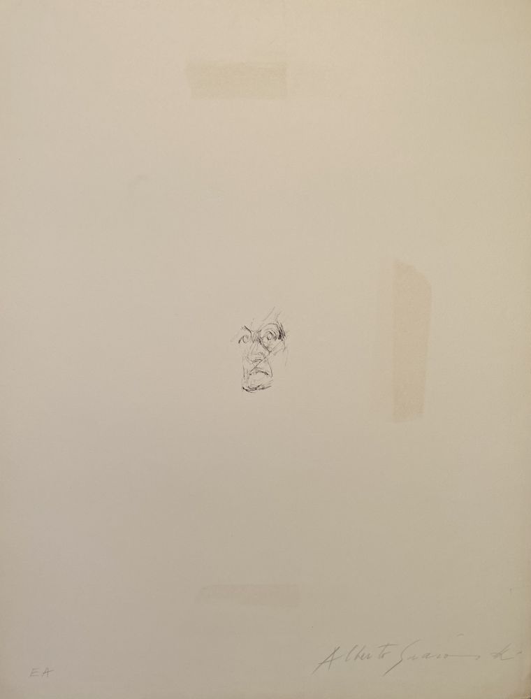 リトグラフ Giacometti - Visage de la mère