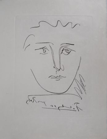 彫版 Picasso - Visage pour Roby