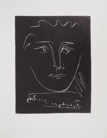 彫版 Picasso - Visage pour Roby
