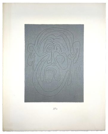 木版 Müller - VISAGE VIII (LUI) (b)