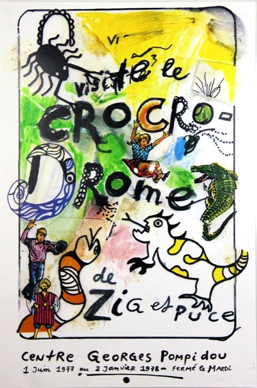 掲示 De Saint Phalle - Visitez Le Crocrodome  De Zig et Puce