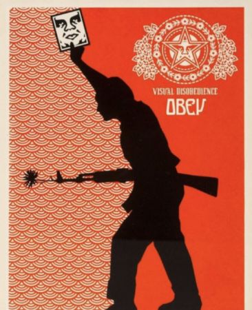 シルクスクリーン Fairey - Visual Disobedience