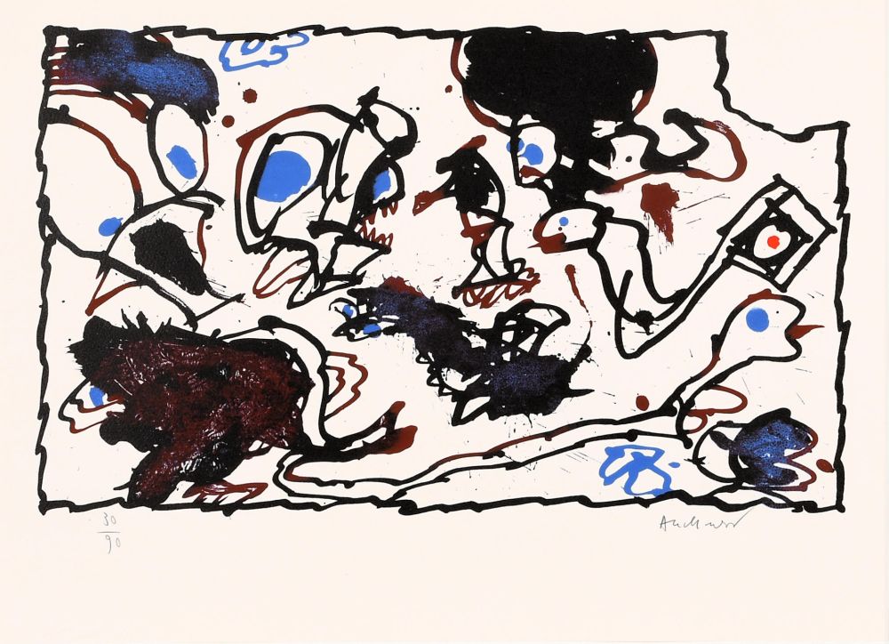 リトグラフ Alechinsky - Vivier