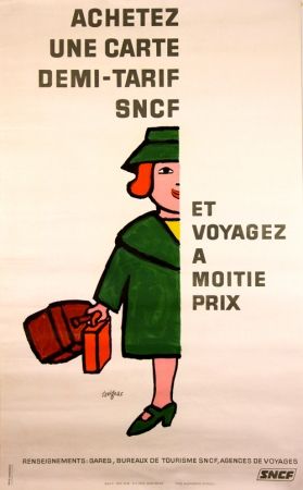 リトグラフ Savignac - Vogagez à Moitié Prix
