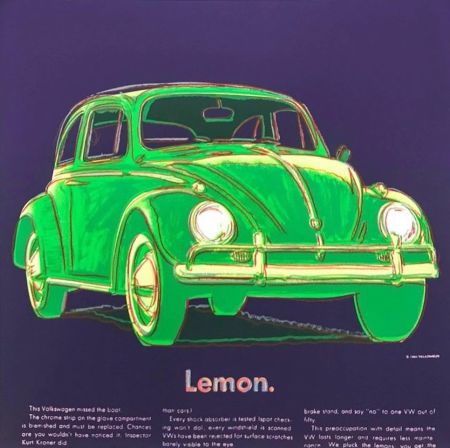 シルクスクリーン Warhol - Volkswagen (FS II.358)