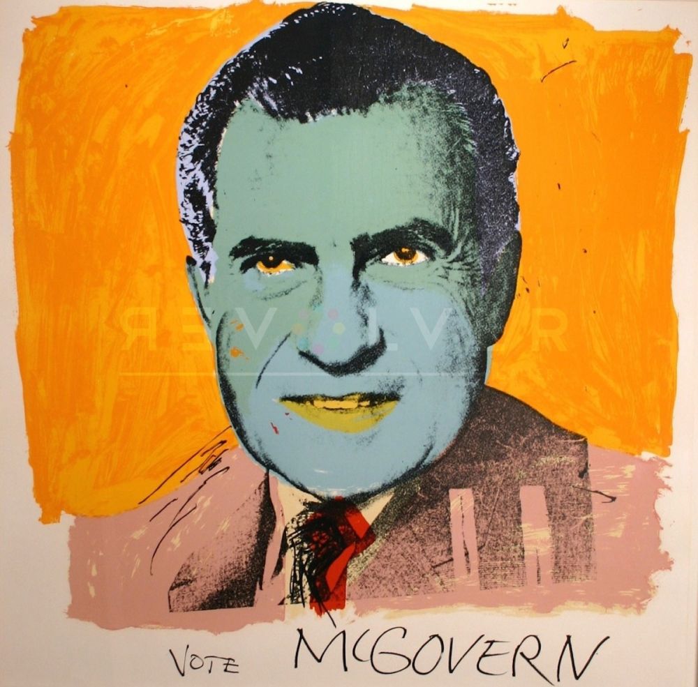 シルクスクリーン Warhol - Vote McGovern 84