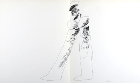 リトグラフ Hockney - Walking Man, 1964