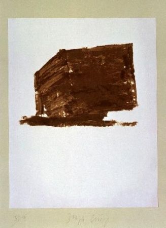 リトグラフ Beuys - Wandernde Kiste Nr.1