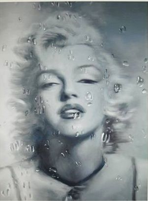 シルクスクリーン Qian - Water Drop Marilyn