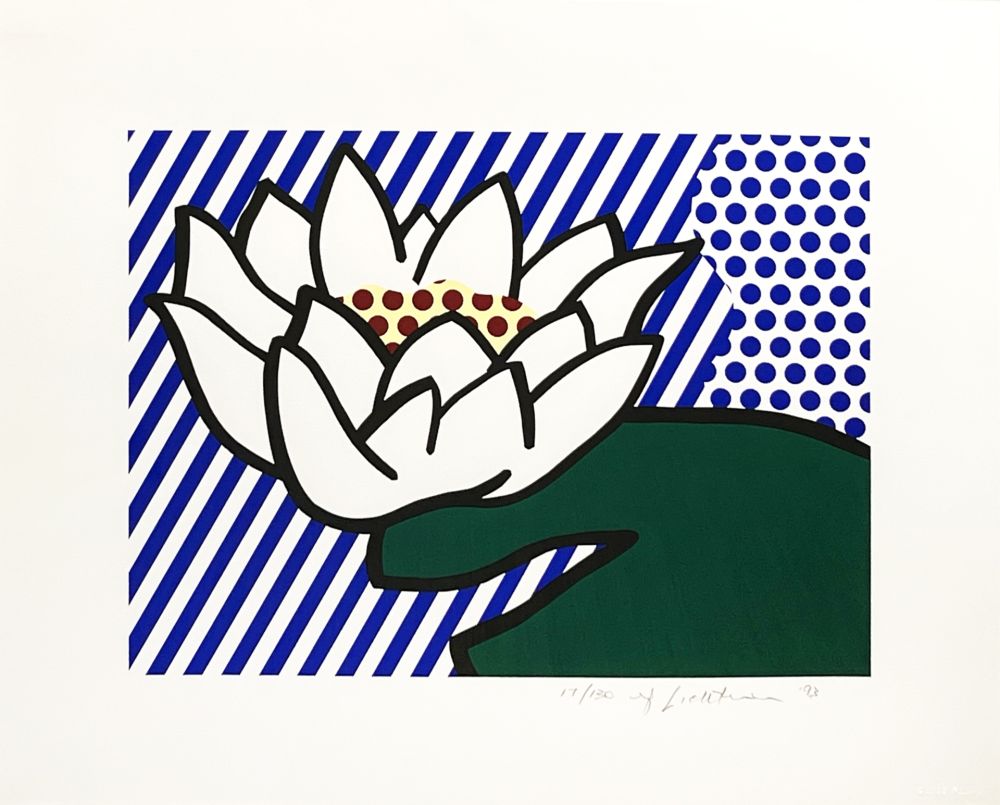 シルクスクリーン Lichtenstein - Water Lily