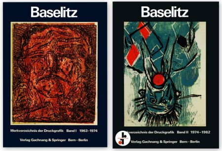 挿絵入り本 Baselitz - Werkverzeichnis der Druckgrafik - 2 Volumes - Catalogue raisonne Graphic work