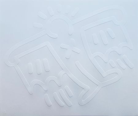 シルクスクリーン Haring - White Icons (D) - X-Man