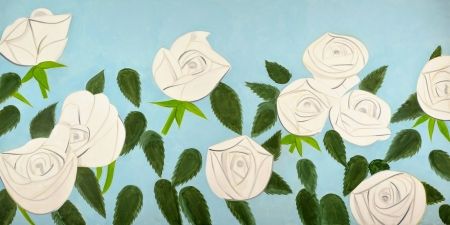リトグラフ Katz - White Roses