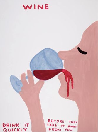 シルクスクリーン Shrigley - Wine