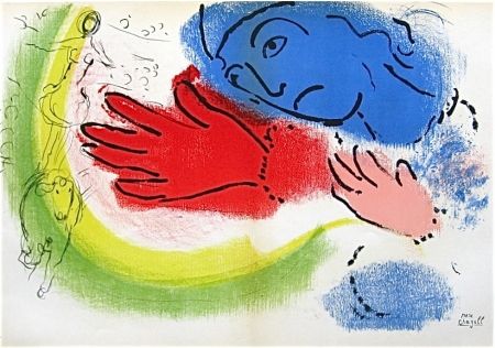 リトグラフ Chagall - Woman Circus Rider