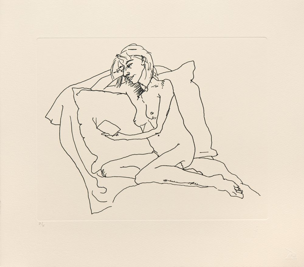 彫版 Flanagan - Woman reading