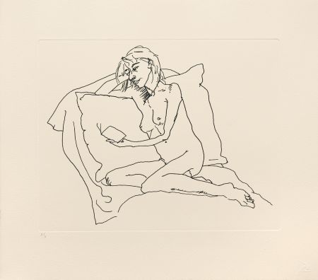 彫版 Flanagan - Woman reading