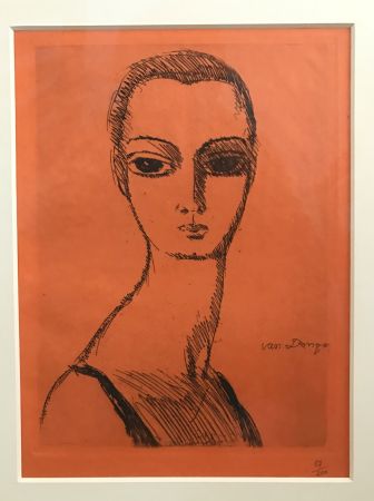 彫版 Van Dongen - Woman with swann neck