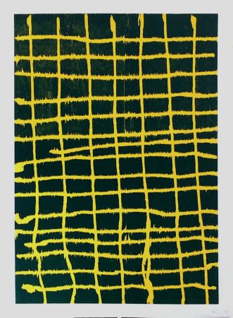木版 Forg - Woodcut Yellow Green