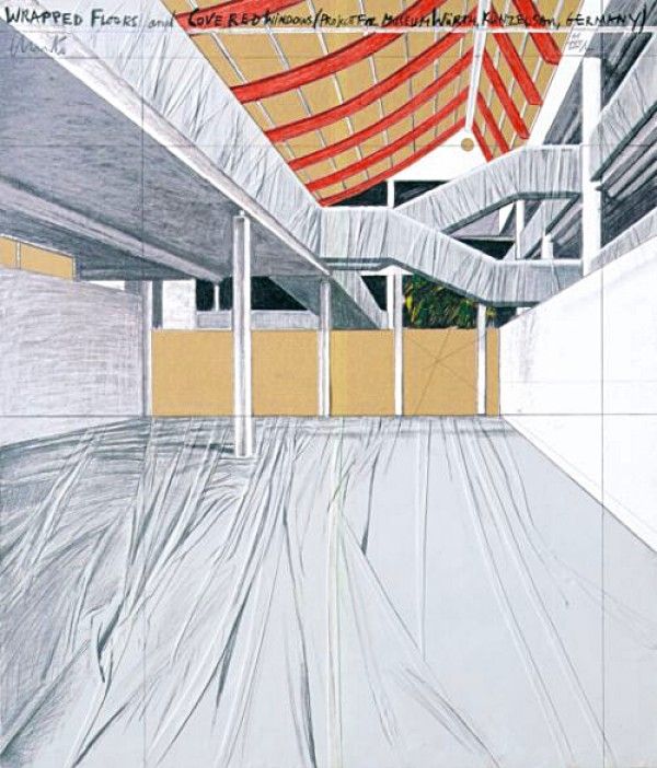 多数の Christo - Wrapped Floors and Covered Windows, Museum Würth