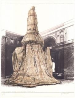 リトグラフ Christo - Wrapped Monument to Leonardo