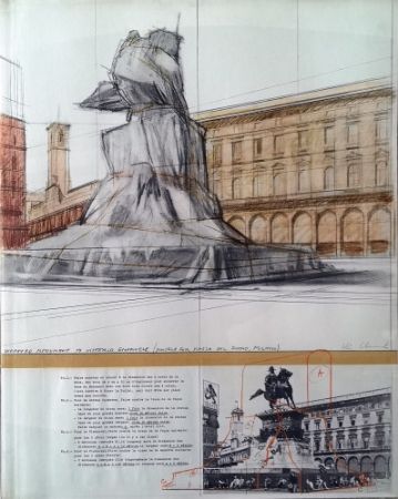 多数の Christo - Wrapped Monument to Vittorio Emanuele ,