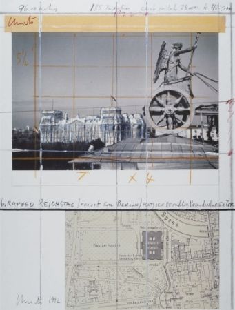 オフセット Christo - Wrapped Reichstag Project for Berlin V