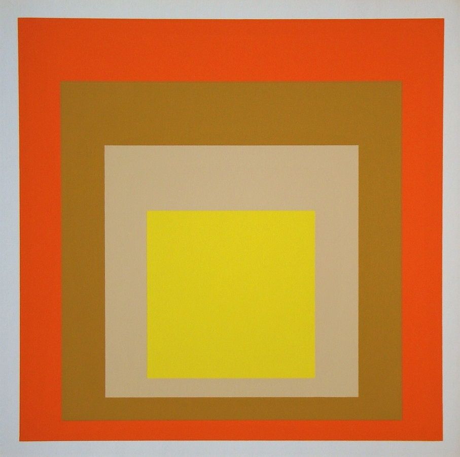 シルクスクリーン Albers - Yes Sir, 1955