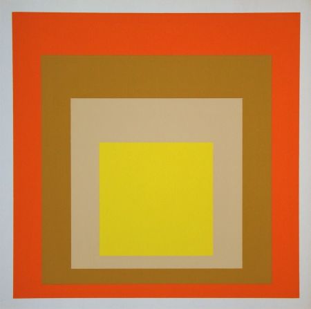 シルクスクリーン Albers - Yes Sir, 1955